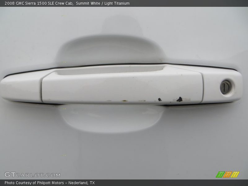 Summit White / Light Titanium 2008 GMC Sierra 1500 SLE Crew Cab