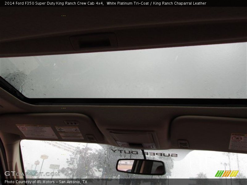White Platinum Tri-Coat / King Ranch Chaparral Leather 2014 Ford F350 Super Duty King Ranch Crew Cab 4x4
