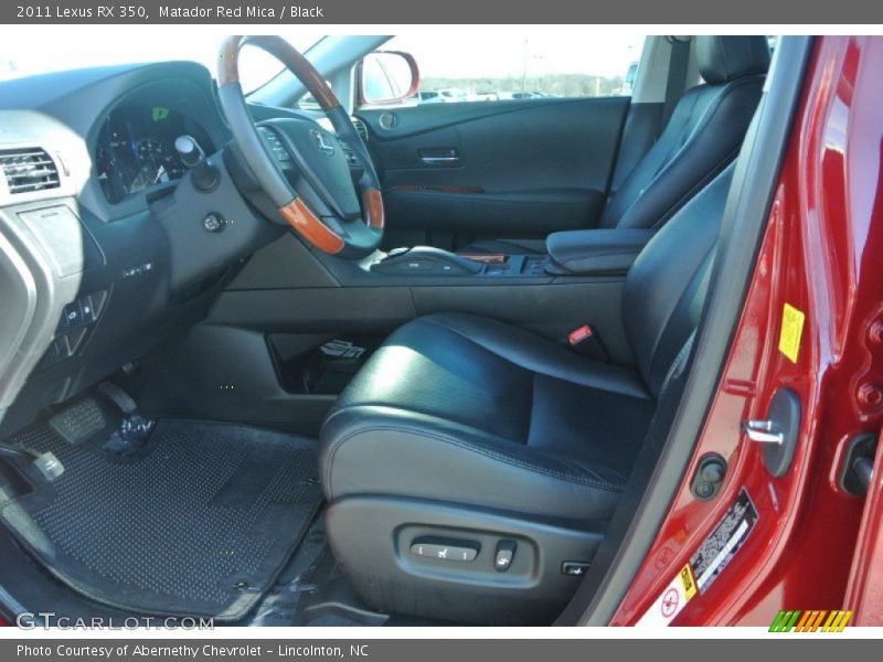 Matador Red Mica / Black 2011 Lexus RX 350