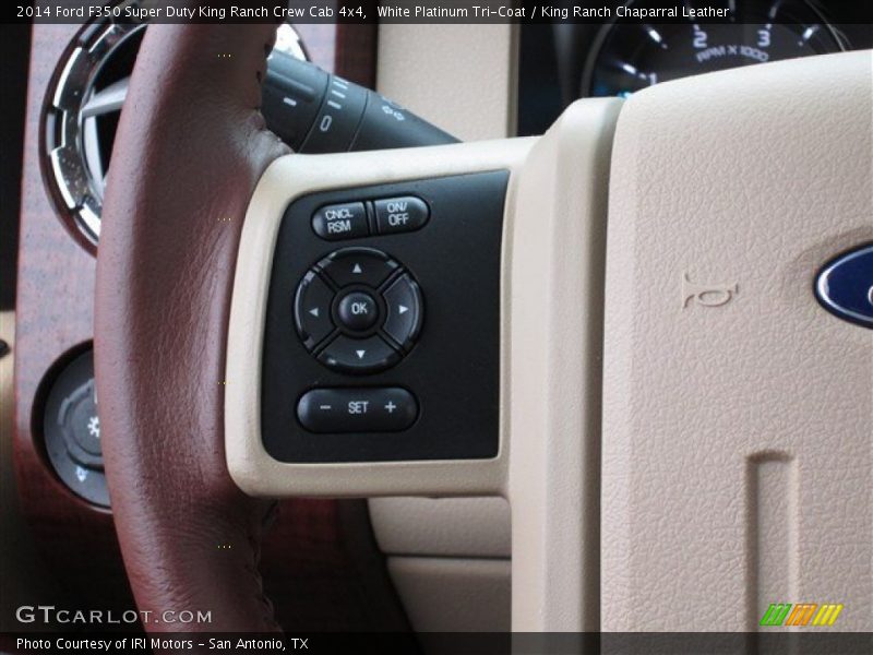White Platinum Tri-Coat / King Ranch Chaparral Leather 2014 Ford F350 Super Duty King Ranch Crew Cab 4x4
