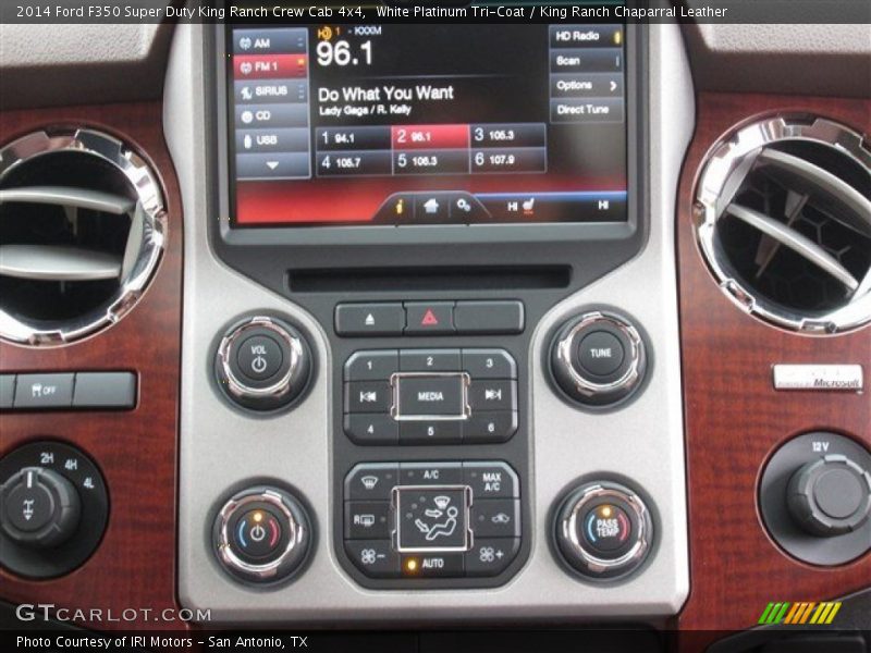 White Platinum Tri-Coat / King Ranch Chaparral Leather 2014 Ford F350 Super Duty King Ranch Crew Cab 4x4