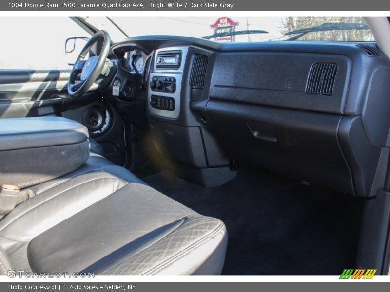 Bright White / Dark Slate Gray 2004 Dodge Ram 1500 Laramie Quad Cab 4x4