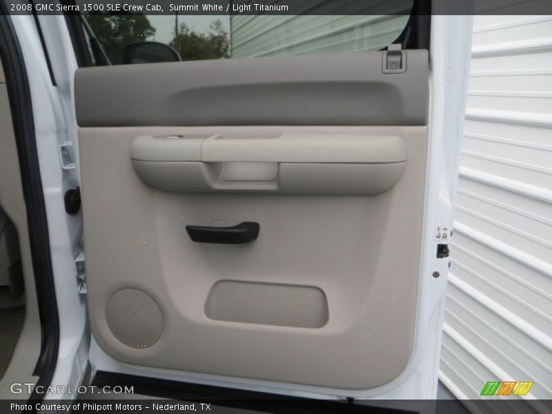 Summit White / Light Titanium 2008 GMC Sierra 1500 SLE Crew Cab