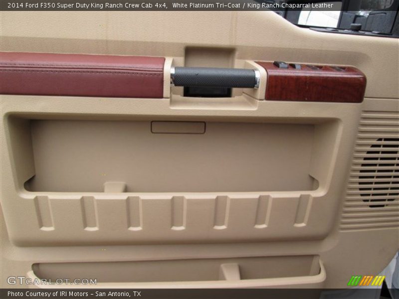 White Platinum Tri-Coat / King Ranch Chaparral Leather 2014 Ford F350 Super Duty King Ranch Crew Cab 4x4