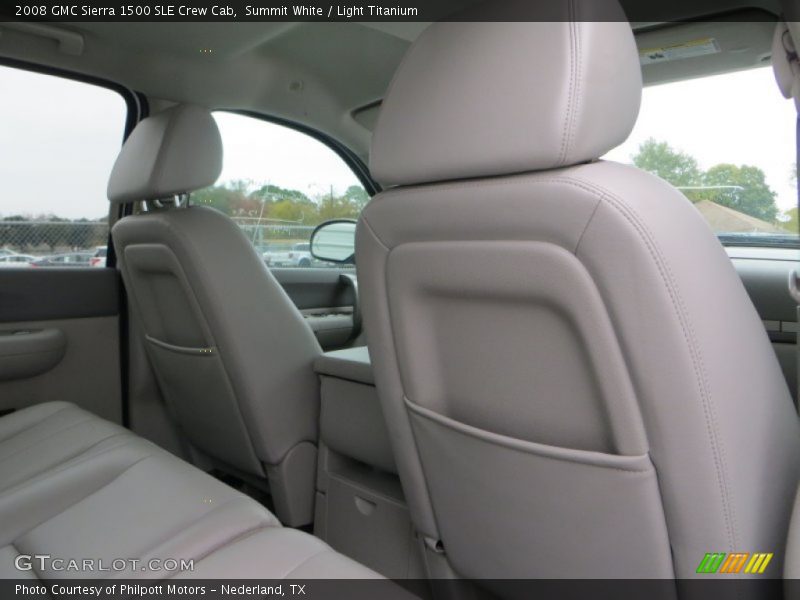 Summit White / Light Titanium 2008 GMC Sierra 1500 SLE Crew Cab