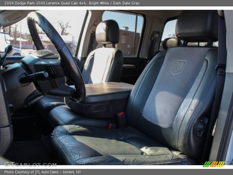 Bright White / Dark Slate Gray 2004 Dodge Ram 1500 Laramie Quad Cab 4x4