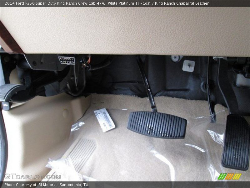 White Platinum Tri-Coat / King Ranch Chaparral Leather 2014 Ford F350 Super Duty King Ranch Crew Cab 4x4
