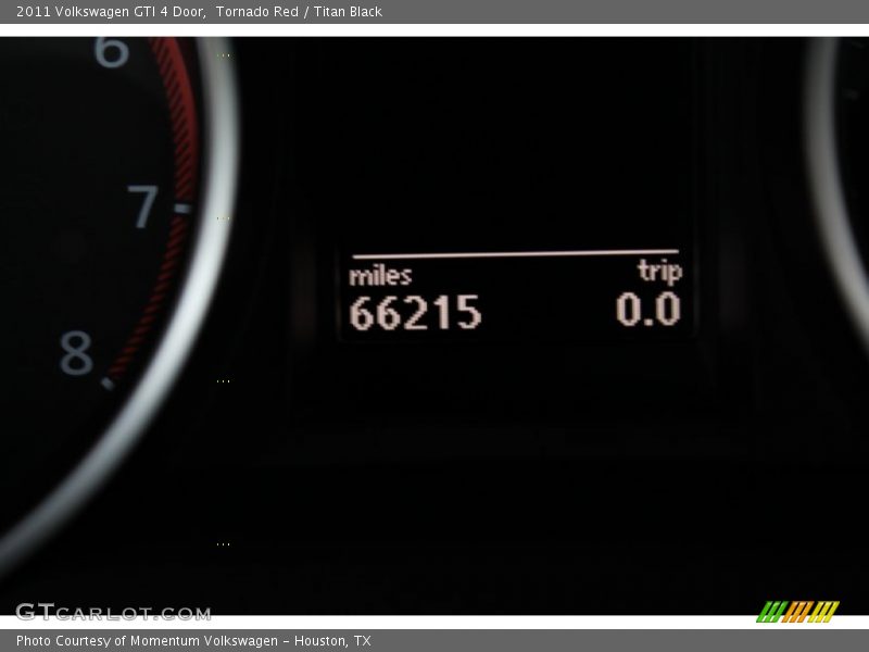 Tornado Red / Titan Black 2011 Volkswagen GTI 4 Door
