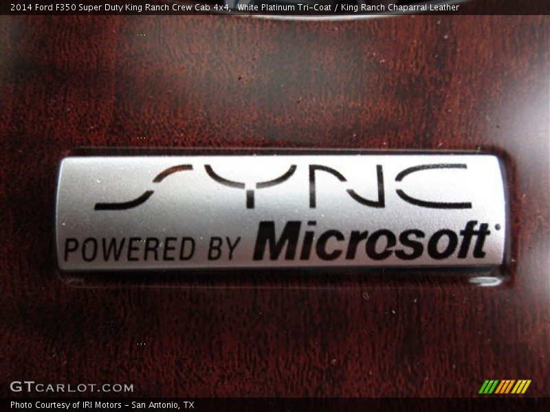 White Platinum Tri-Coat / King Ranch Chaparral Leather 2014 Ford F350 Super Duty King Ranch Crew Cab 4x4