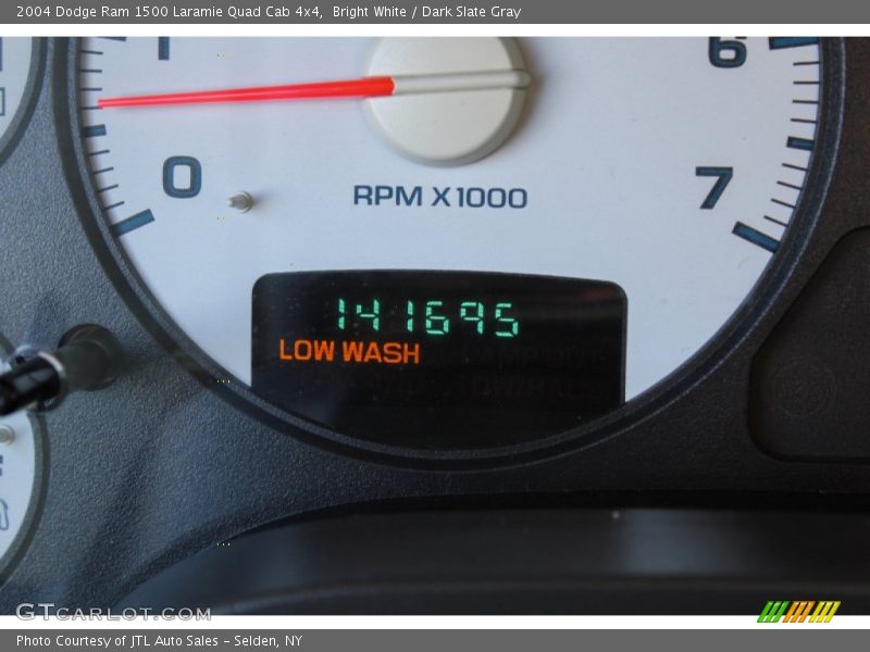 Bright White / Dark Slate Gray 2004 Dodge Ram 1500 Laramie Quad Cab 4x4
