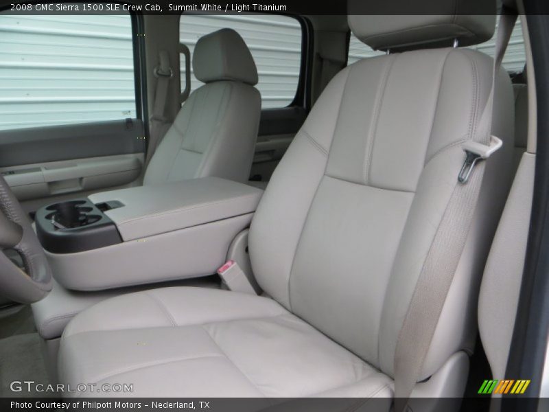Summit White / Light Titanium 2008 GMC Sierra 1500 SLE Crew Cab