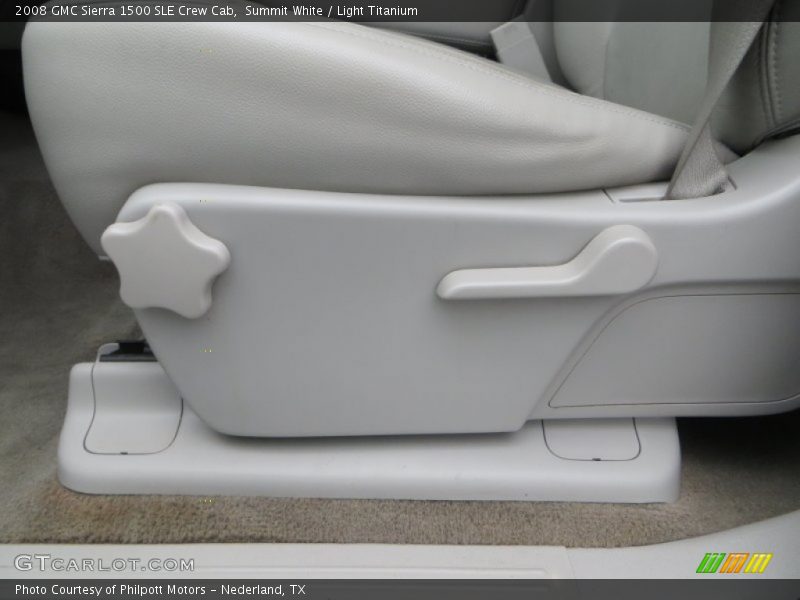 Summit White / Light Titanium 2008 GMC Sierra 1500 SLE Crew Cab