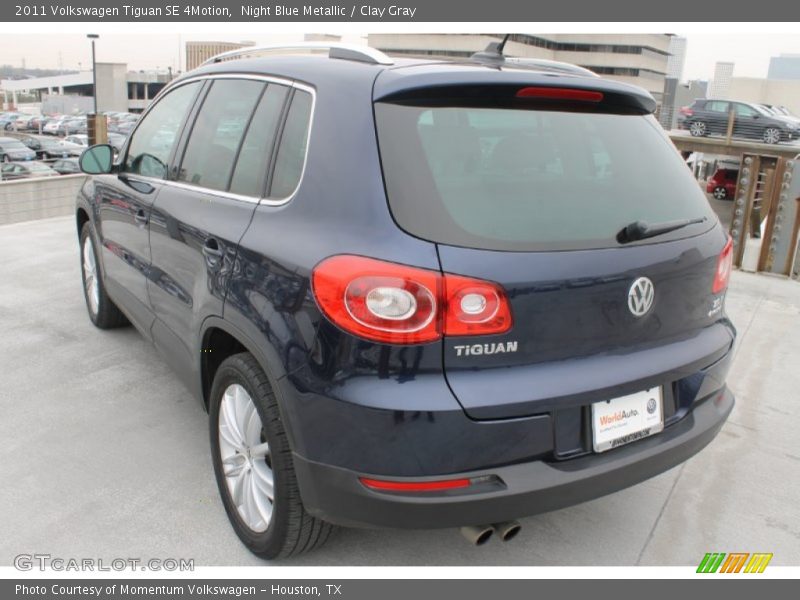 Night Blue Metallic / Clay Gray 2011 Volkswagen Tiguan SE 4Motion