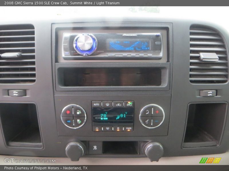 Summit White / Light Titanium 2008 GMC Sierra 1500 SLE Crew Cab