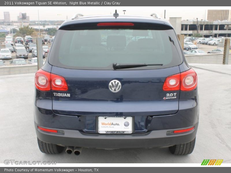 Night Blue Metallic / Clay Gray 2011 Volkswagen Tiguan SE 4Motion