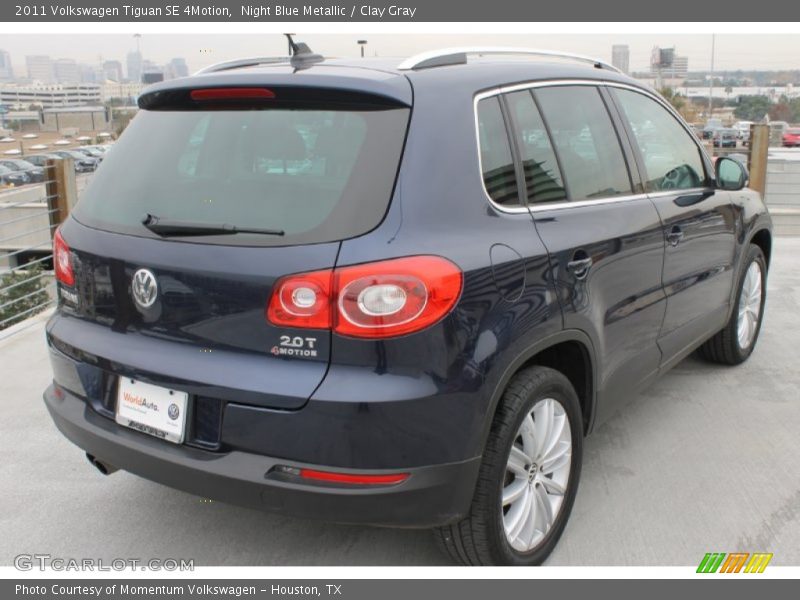 Night Blue Metallic / Clay Gray 2011 Volkswagen Tiguan SE 4Motion