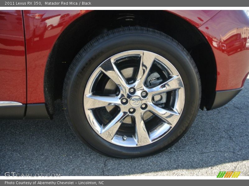 Matador Red Mica / Black 2011 Lexus RX 350