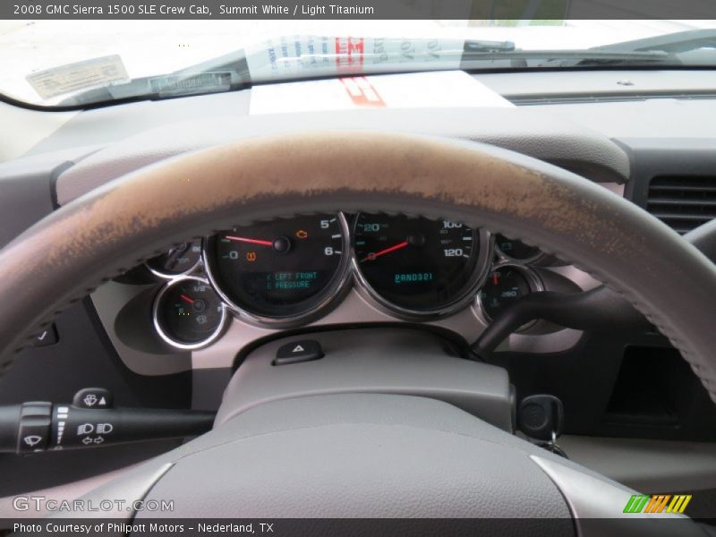 Summit White / Light Titanium 2008 GMC Sierra 1500 SLE Crew Cab