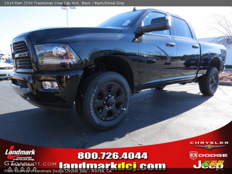 Black / Black/Diesel Gray 2014 Ram 2500 Tradesman Crew Cab 4x4