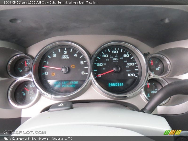 Summit White / Light Titanium 2008 GMC Sierra 1500 SLE Crew Cab