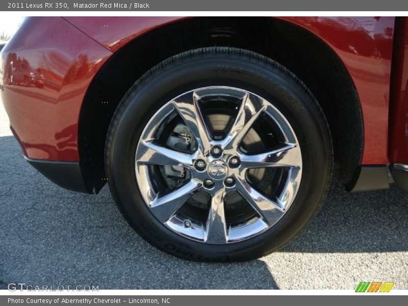 Matador Red Mica / Black 2011 Lexus RX 350