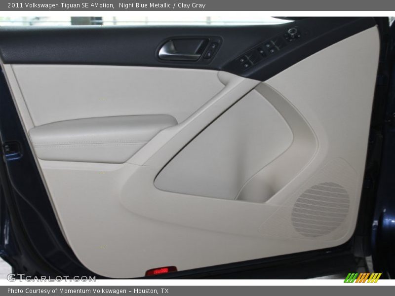 Night Blue Metallic / Clay Gray 2011 Volkswagen Tiguan SE 4Motion