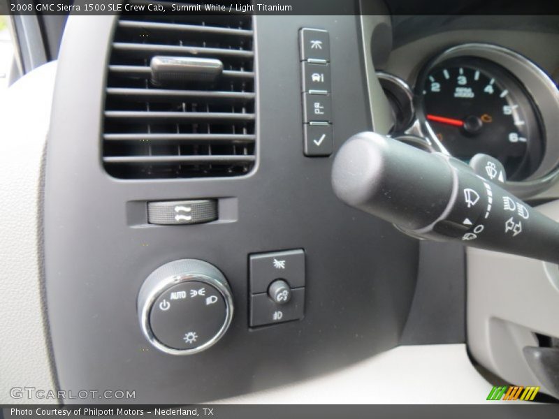 Summit White / Light Titanium 2008 GMC Sierra 1500 SLE Crew Cab