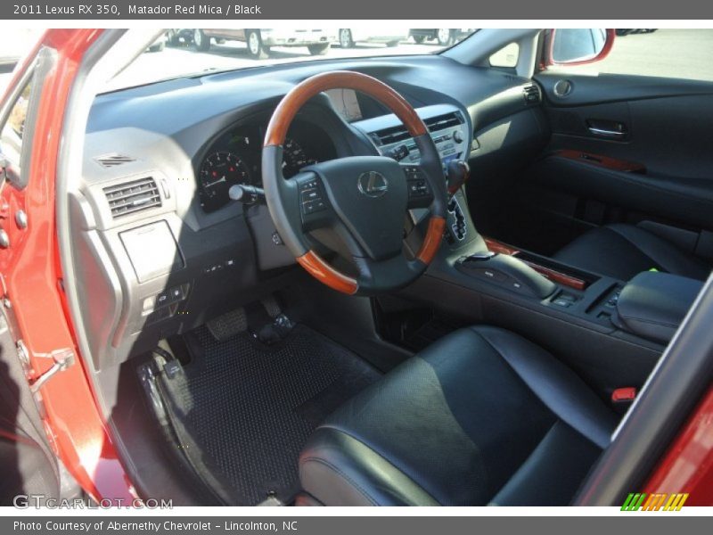 Matador Red Mica / Black 2011 Lexus RX 350