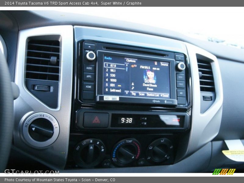 Super White / Graphite 2014 Toyota Tacoma V6 TRD Sport Access Cab 4x4