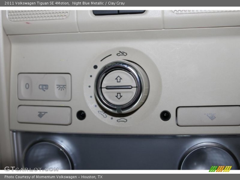 Night Blue Metallic / Clay Gray 2011 Volkswagen Tiguan SE 4Motion