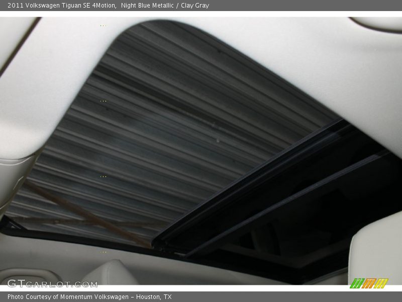 Night Blue Metallic / Clay Gray 2011 Volkswagen Tiguan SE 4Motion