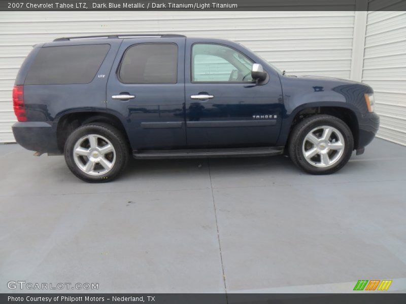 Dark Blue Metallic / Dark Titanium/Light Titanium 2007 Chevrolet Tahoe LTZ