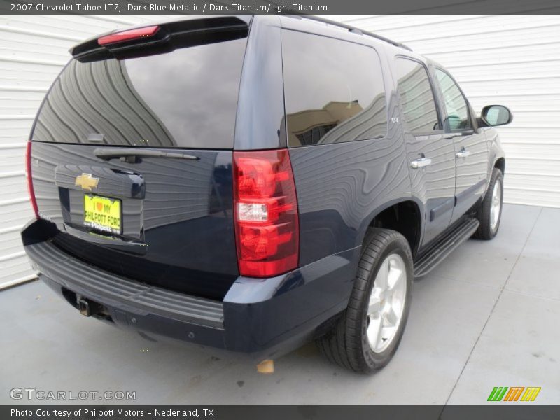 Dark Blue Metallic / Dark Titanium/Light Titanium 2007 Chevrolet Tahoe LTZ