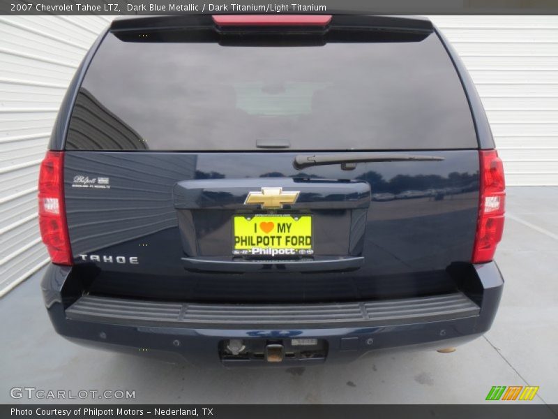 Dark Blue Metallic / Dark Titanium/Light Titanium 2007 Chevrolet Tahoe LTZ