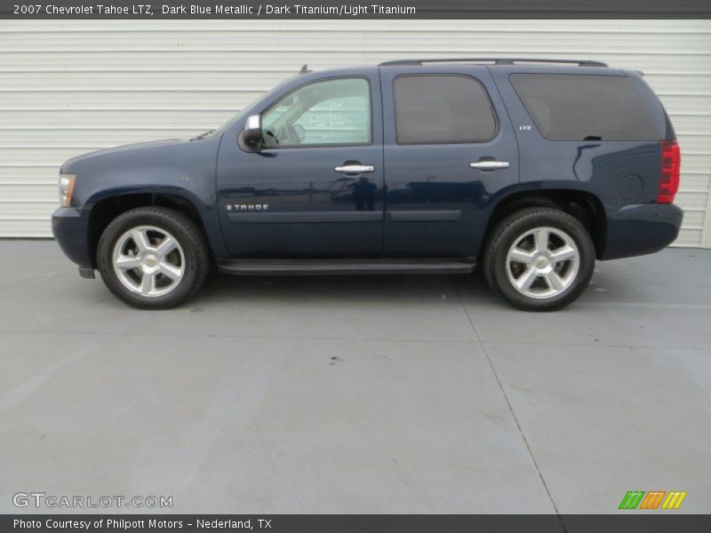 Dark Blue Metallic / Dark Titanium/Light Titanium 2007 Chevrolet Tahoe LTZ
