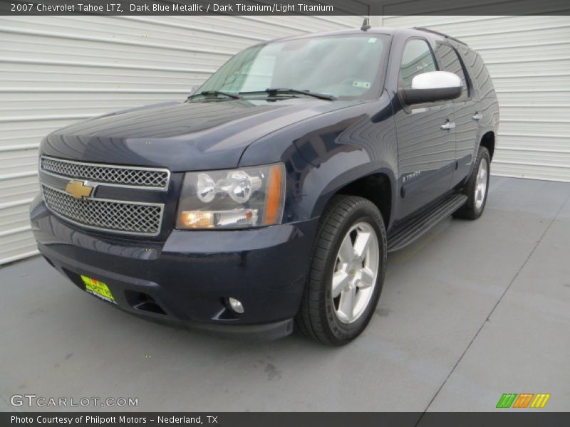 Dark Blue Metallic / Dark Titanium/Light Titanium 2007 Chevrolet Tahoe LTZ