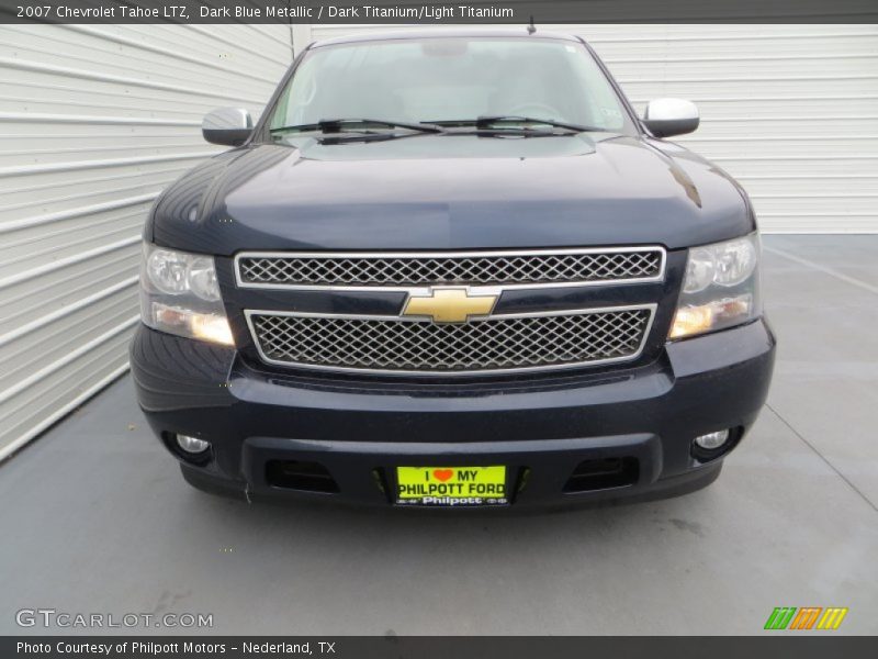 Dark Blue Metallic / Dark Titanium/Light Titanium 2007 Chevrolet Tahoe LTZ