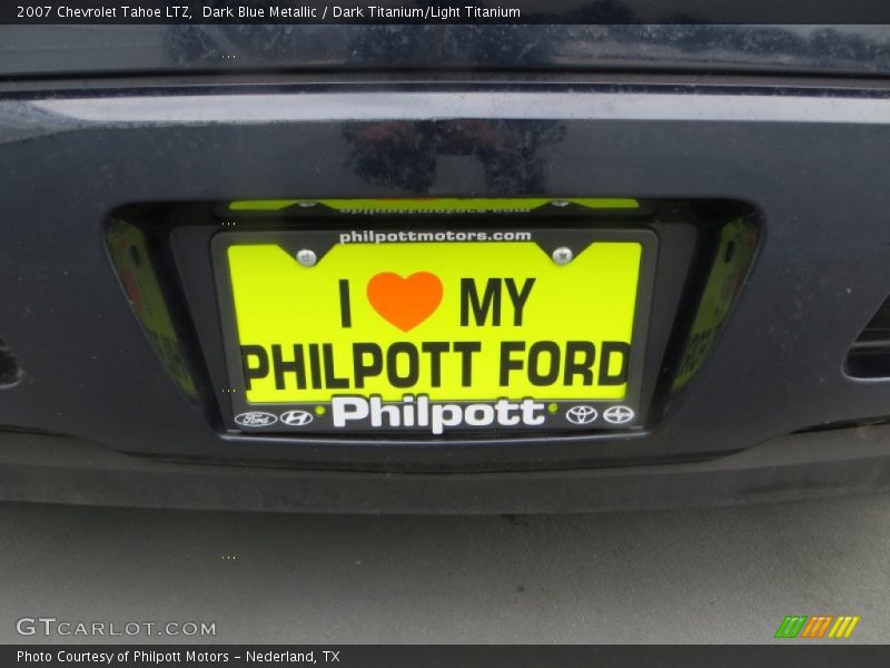 Dark Blue Metallic / Dark Titanium/Light Titanium 2007 Chevrolet Tahoe LTZ