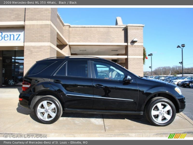 Black / Black 2009 Mercedes-Benz ML 350 4Matic