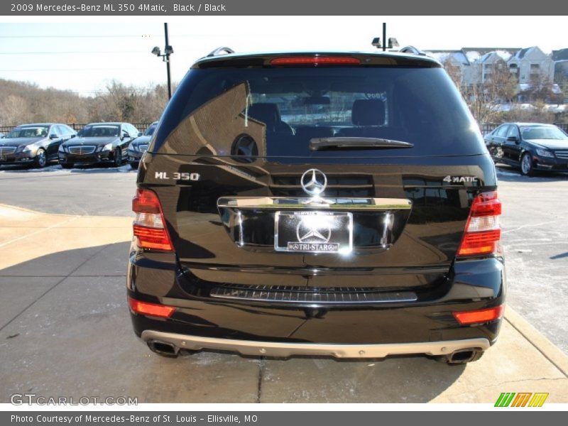 Black / Black 2009 Mercedes-Benz ML 350 4Matic