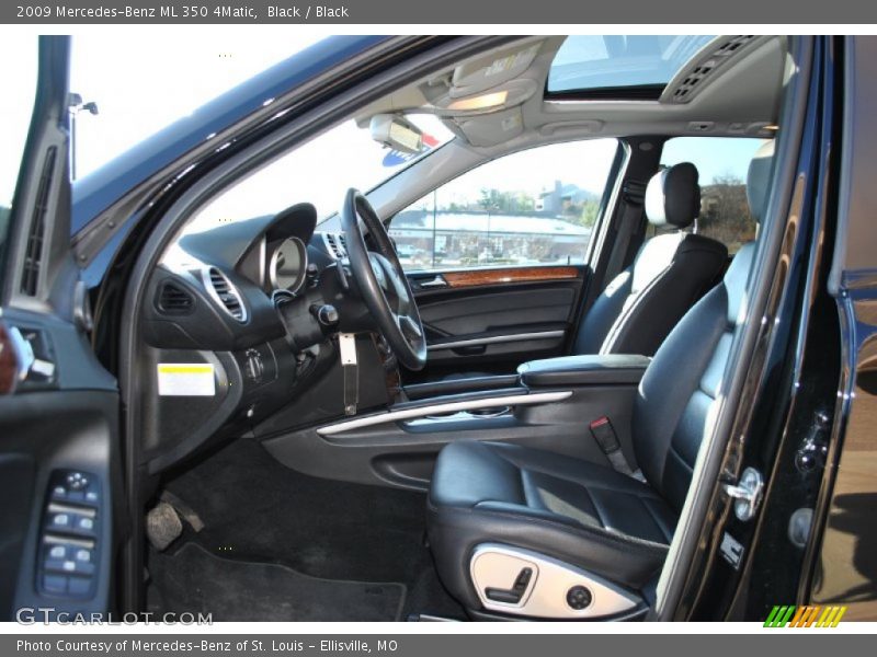 Black / Black 2009 Mercedes-Benz ML 350 4Matic