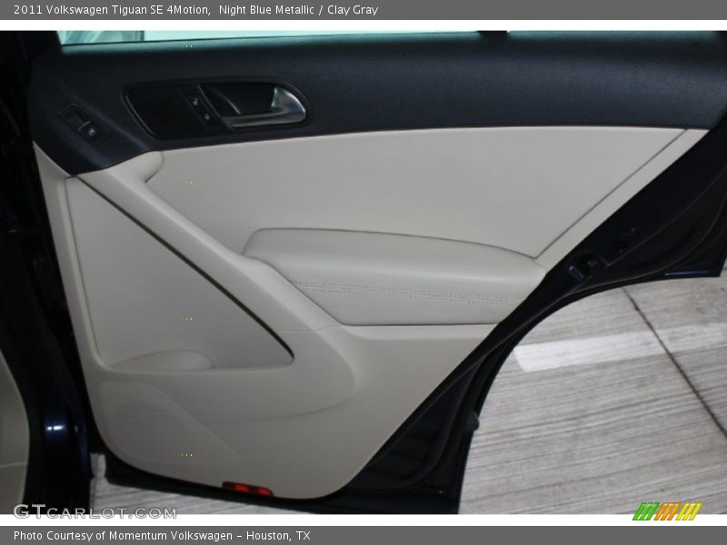 Night Blue Metallic / Clay Gray 2011 Volkswagen Tiguan SE 4Motion