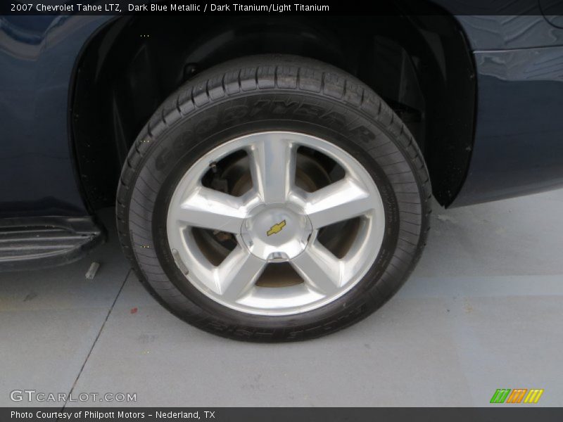 Dark Blue Metallic / Dark Titanium/Light Titanium 2007 Chevrolet Tahoe LTZ