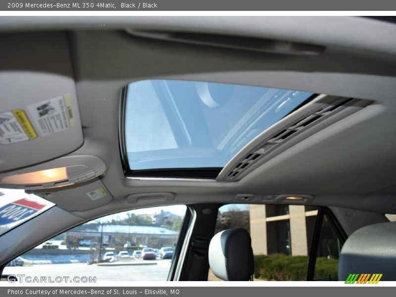 Black / Black 2009 Mercedes-Benz ML 350 4Matic