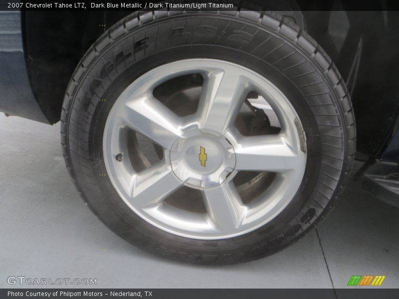 Dark Blue Metallic / Dark Titanium/Light Titanium 2007 Chevrolet Tahoe LTZ