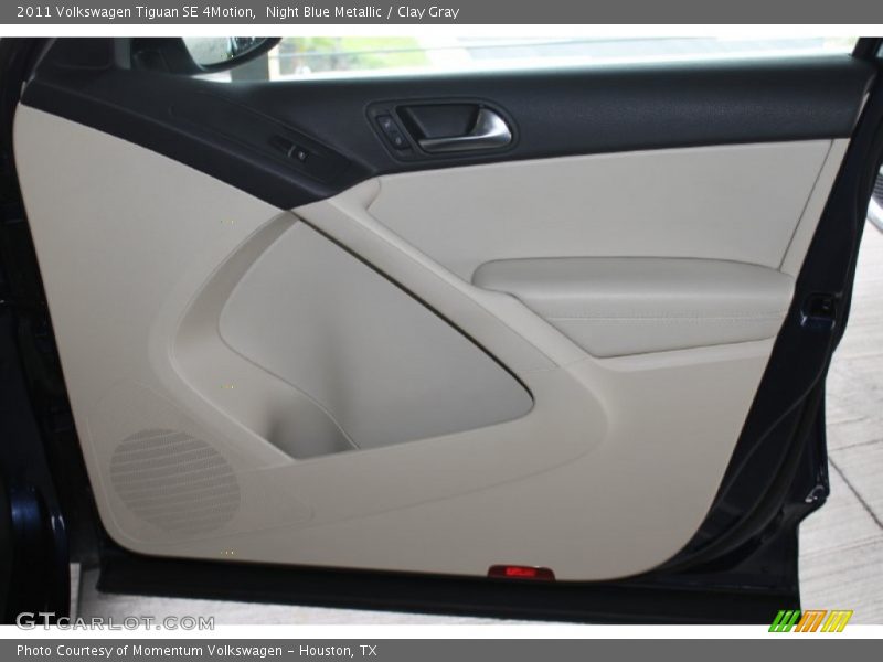 Night Blue Metallic / Clay Gray 2011 Volkswagen Tiguan SE 4Motion