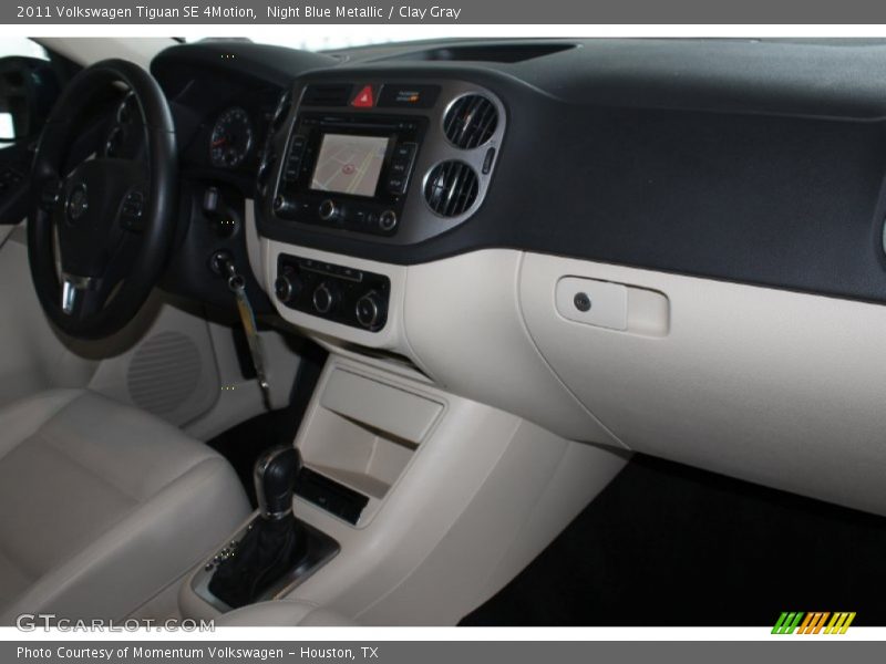 Night Blue Metallic / Clay Gray 2011 Volkswagen Tiguan SE 4Motion
