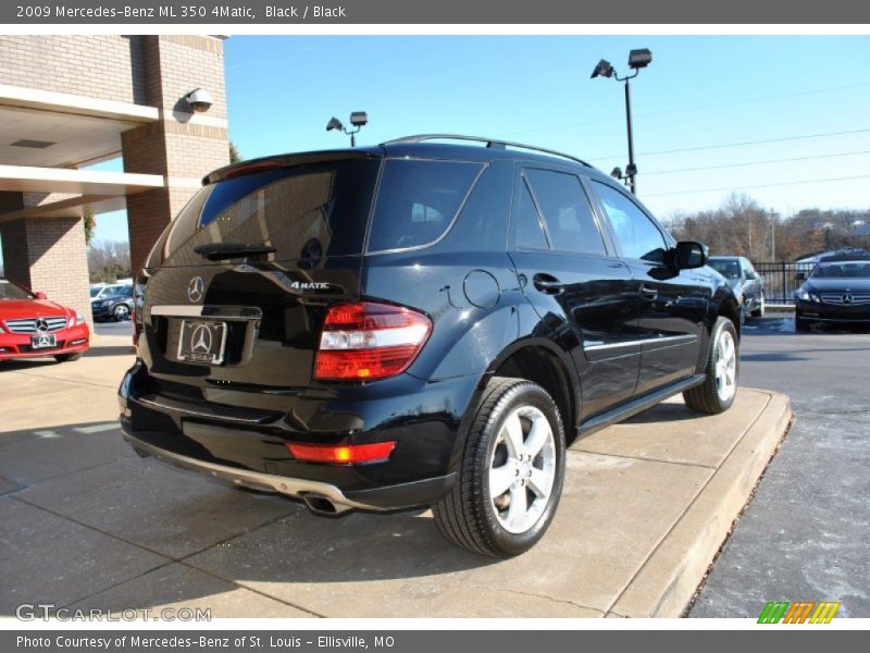 Black / Black 2009 Mercedes-Benz ML 350 4Matic