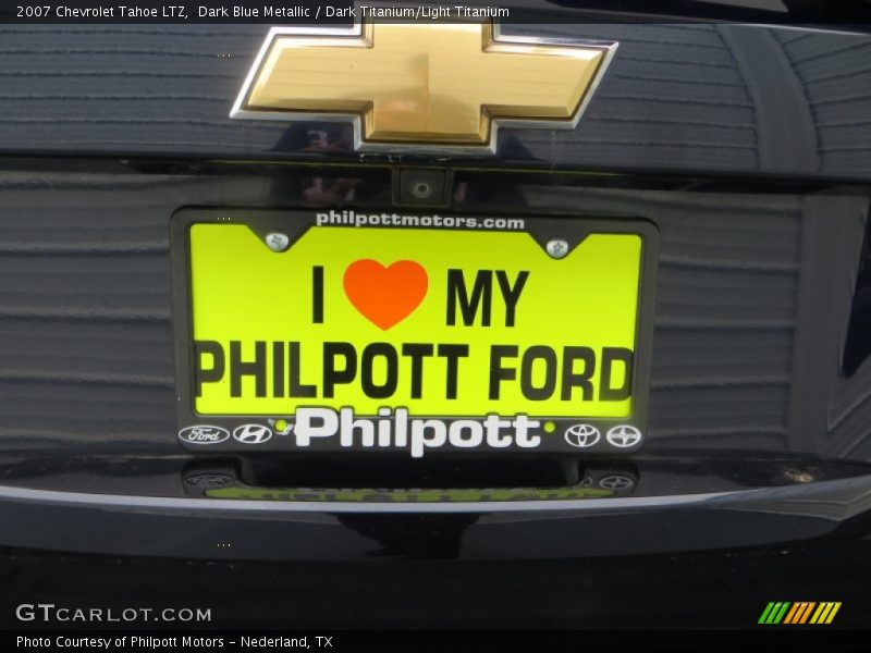 Dark Blue Metallic / Dark Titanium/Light Titanium 2007 Chevrolet Tahoe LTZ