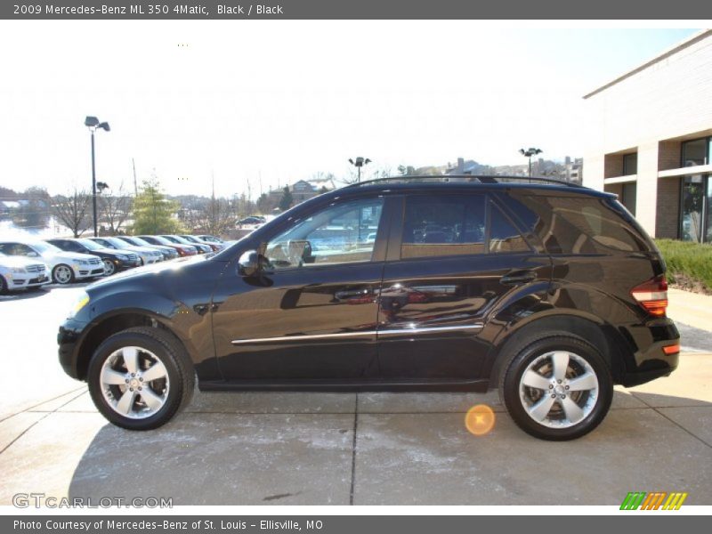 Black / Black 2009 Mercedes-Benz ML 350 4Matic